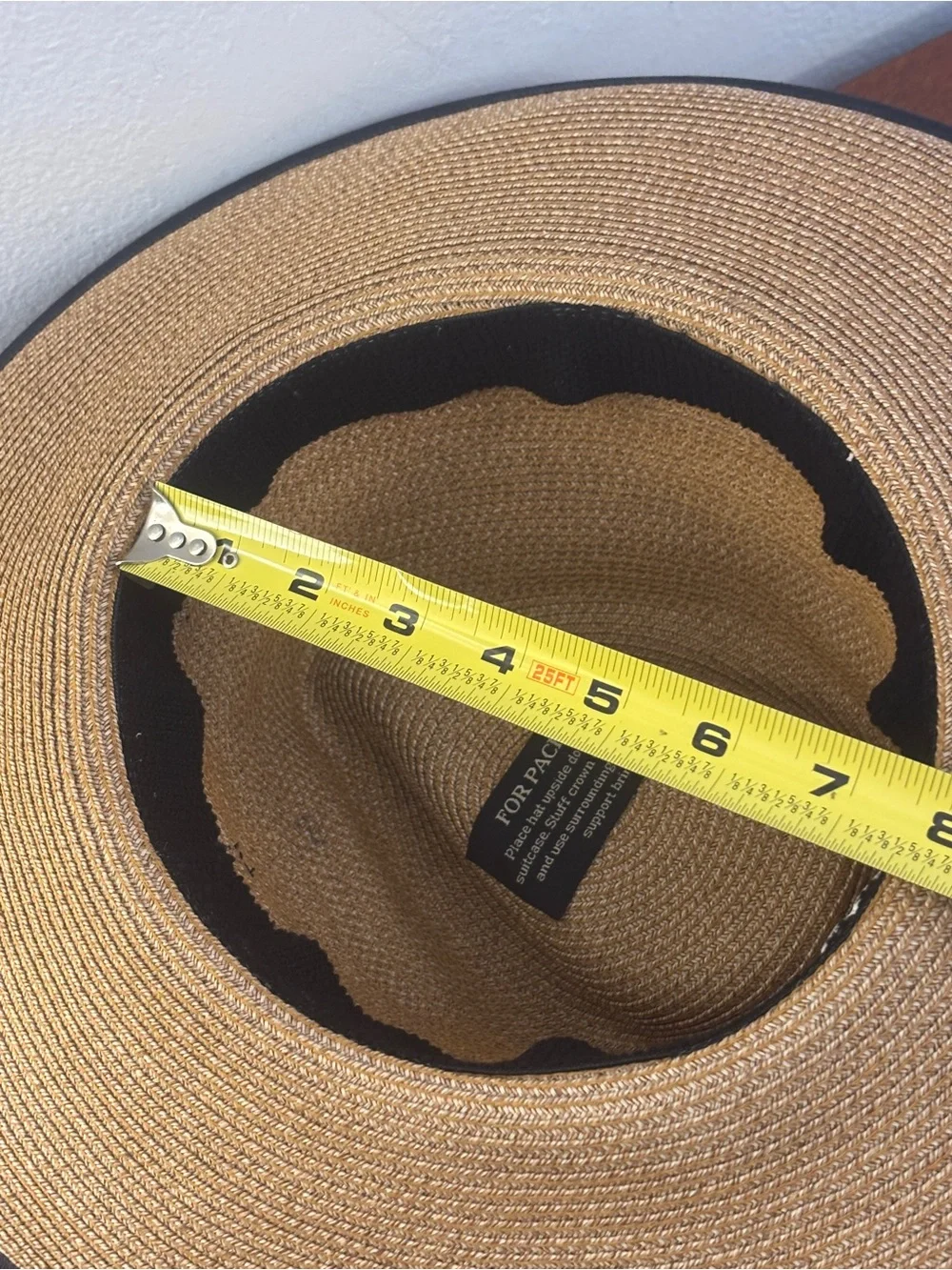 Eric Javits Squishee Instinct Straw Fedora Sun Hat Natural - Picture 12 of 14